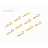 Clips de carrosserie 1/8 Gold (10)