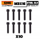 M3x16 Cap Screw Steel 12.9 (10)