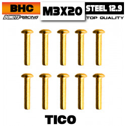 Vis BHC Acier 12.9 TiCo M3x20 (10)