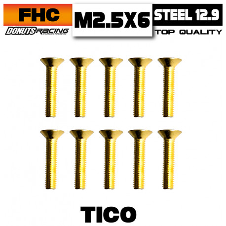 Vis FHC Acier 12.9 TiCo M2.5x 6 (10)