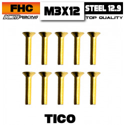 Vis FHC Acier 12.9 TiCo M3x12 (10)