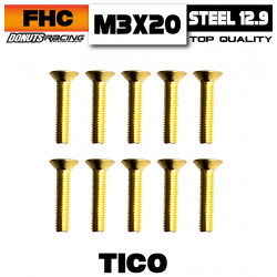 Vis FHC Acier 12.9 TiCo M3x20 (10)