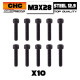 M3x28 Cap Screw Steel 12.9 (10)