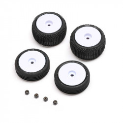 Micro B - Tires & Wheels Mounted, White