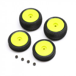 Micro B - Tires & Wheels Mounted, Yellow