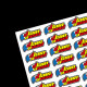 Stickers de noms personnalisés