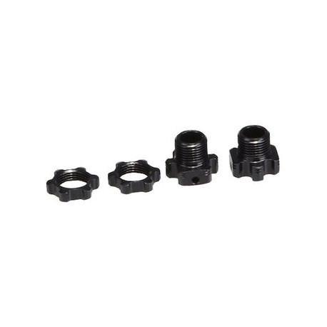 Lightweight +2mm Hex & Nuts (2pcs)